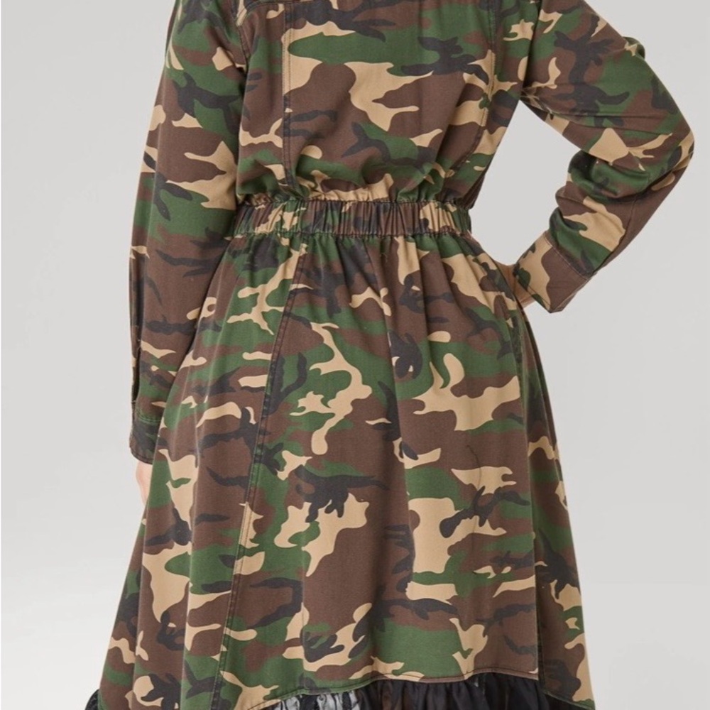 Camouflage Long-Sleeve Dress
